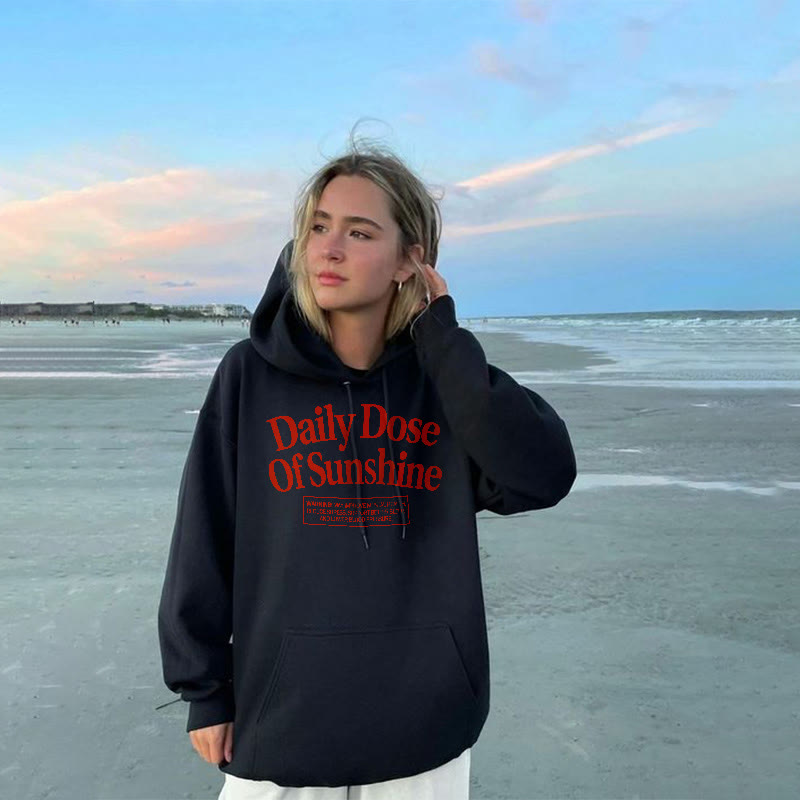 Dashingsoul Daily Dose Of Sunshine Print Hoodie