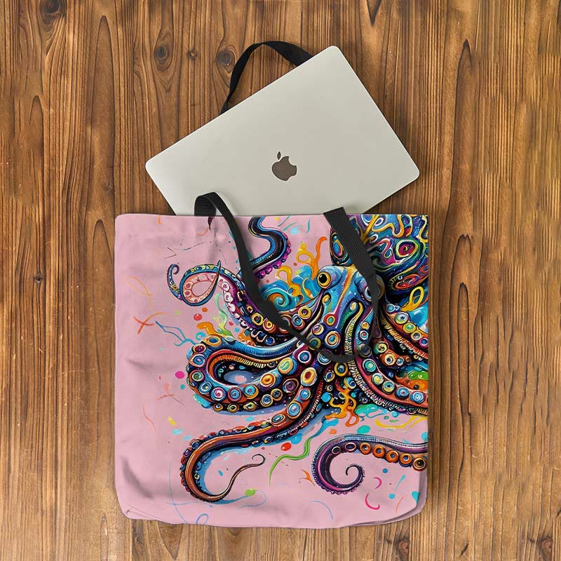 Vintage Rainbow Octopus Art Print Bag - image 10