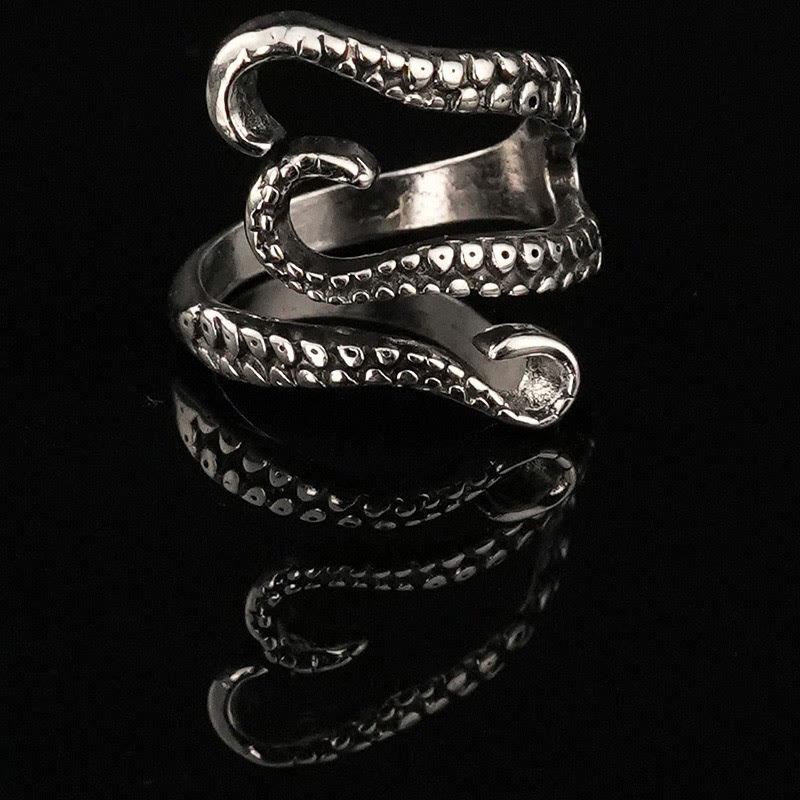 Dark Style Retro Exaggerated Personalized Octopus Ring - 5 - one size - image 7