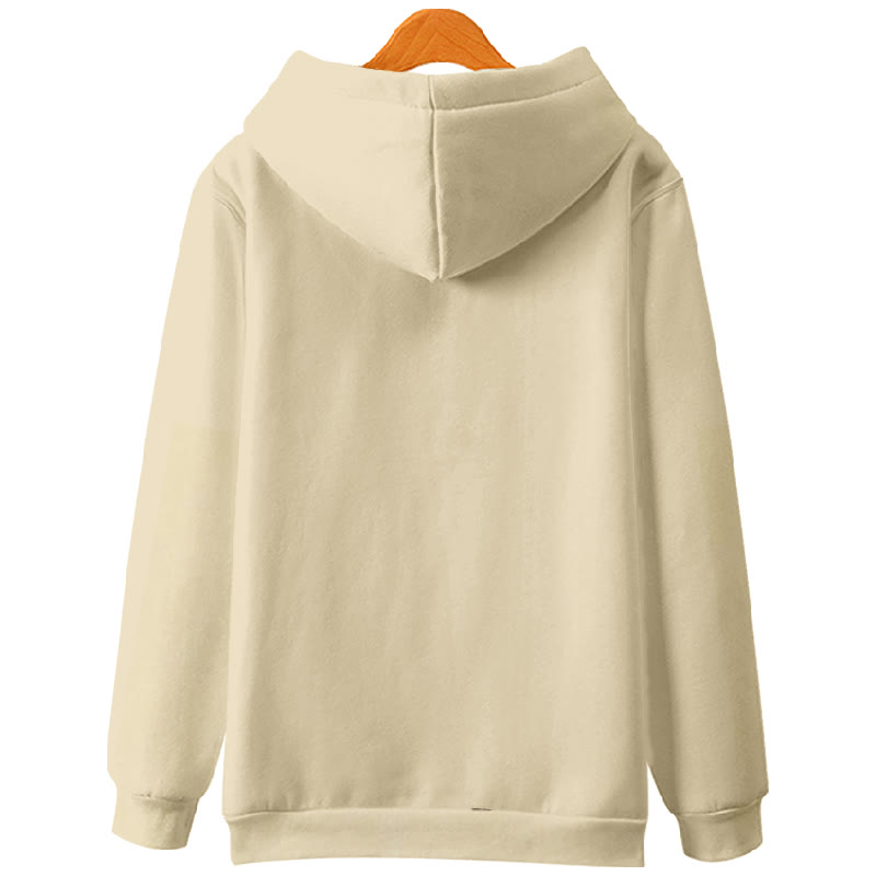 Women's Japanese Funny Frog Eating French Fries Print Long Sleeve Hoodie - image 2