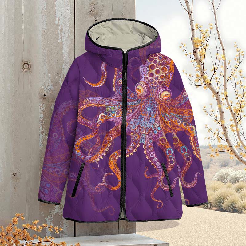 Unique Exquisite Octopus Pattern Art Print Zipper Jackets - image 8