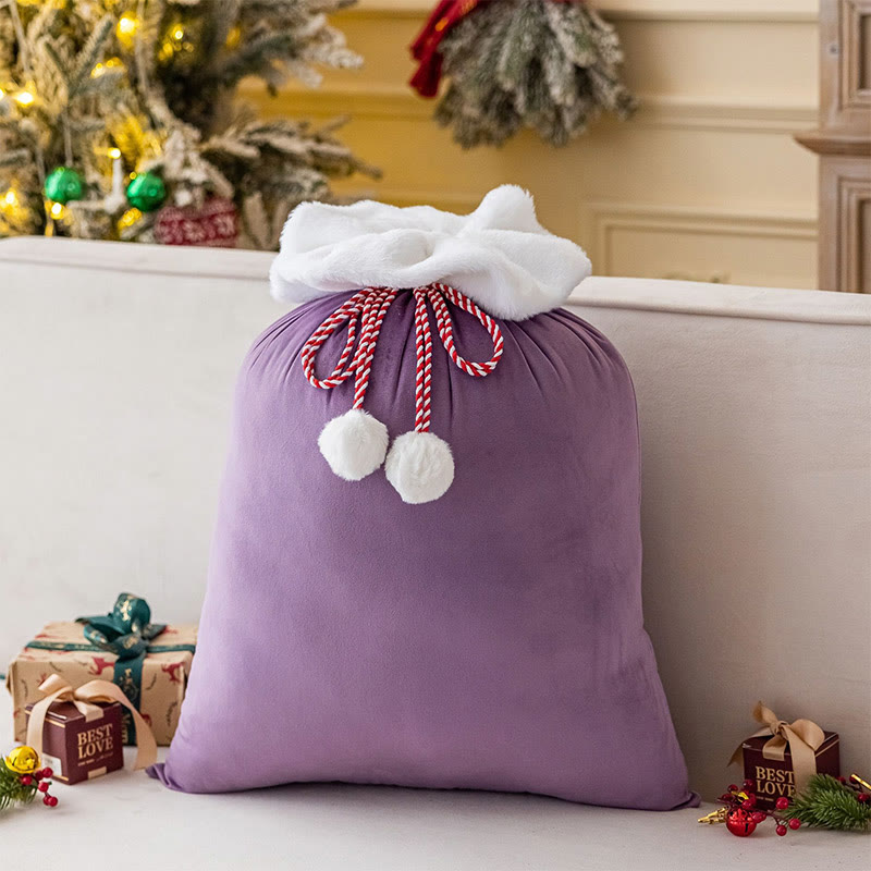 Christmas Gift Bag Drawstring Bag Velvet Bag - image 6