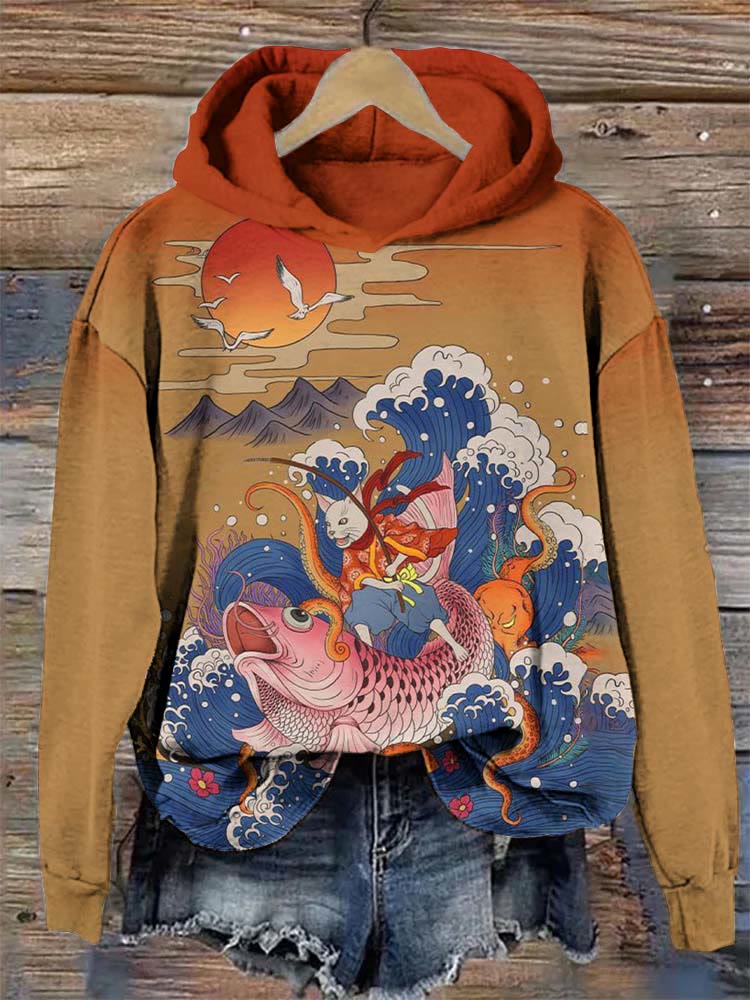 Hoodies with hot sale japanese art