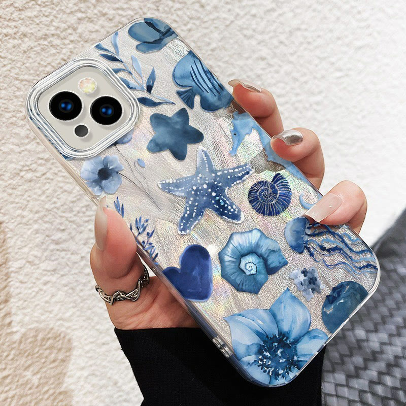 Starfish Print Glitter Phone Case - image 2