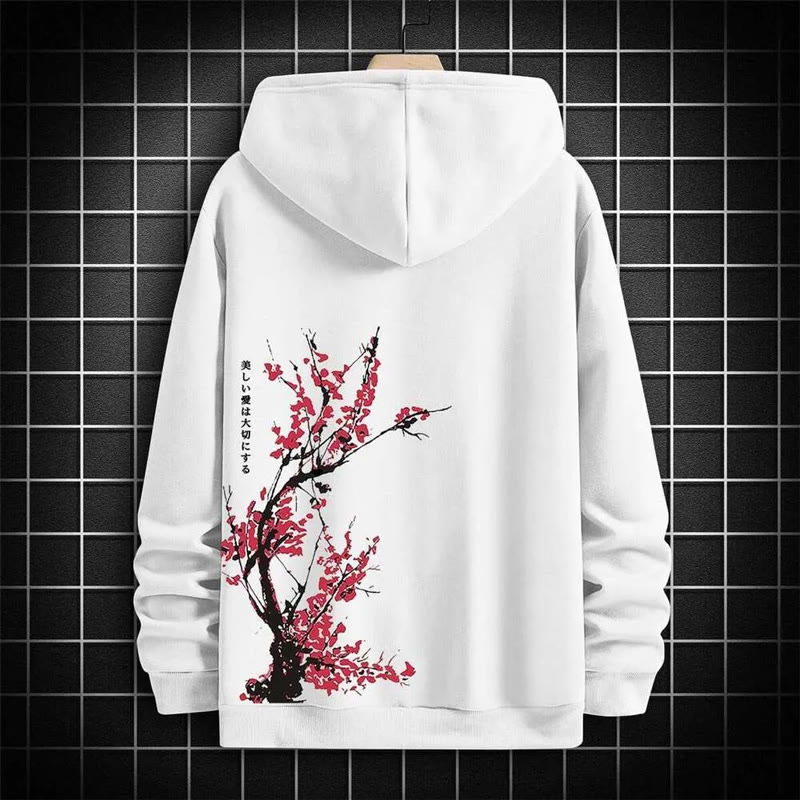  Men's Japanese Cherry Blossoms Print hoodie - image 3