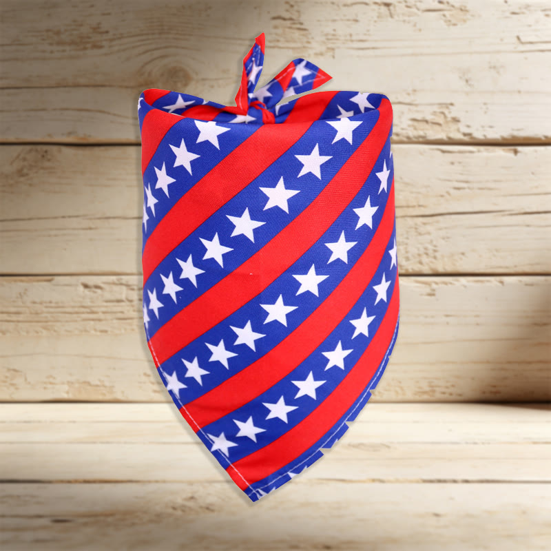 American Independence Day Pattern Print Cat And Dog Bandana - 4 - 42*42 - image 5