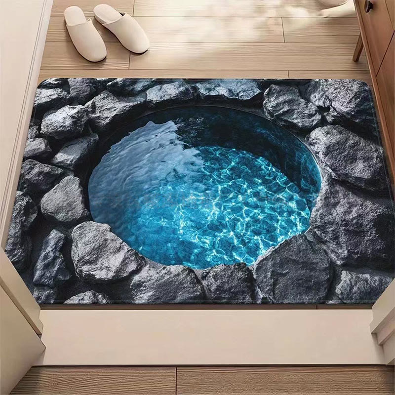 3D Visual Effect, Wear-resistant And Stain-resistant Bath Mat - 6 - 60*90cm - image 7