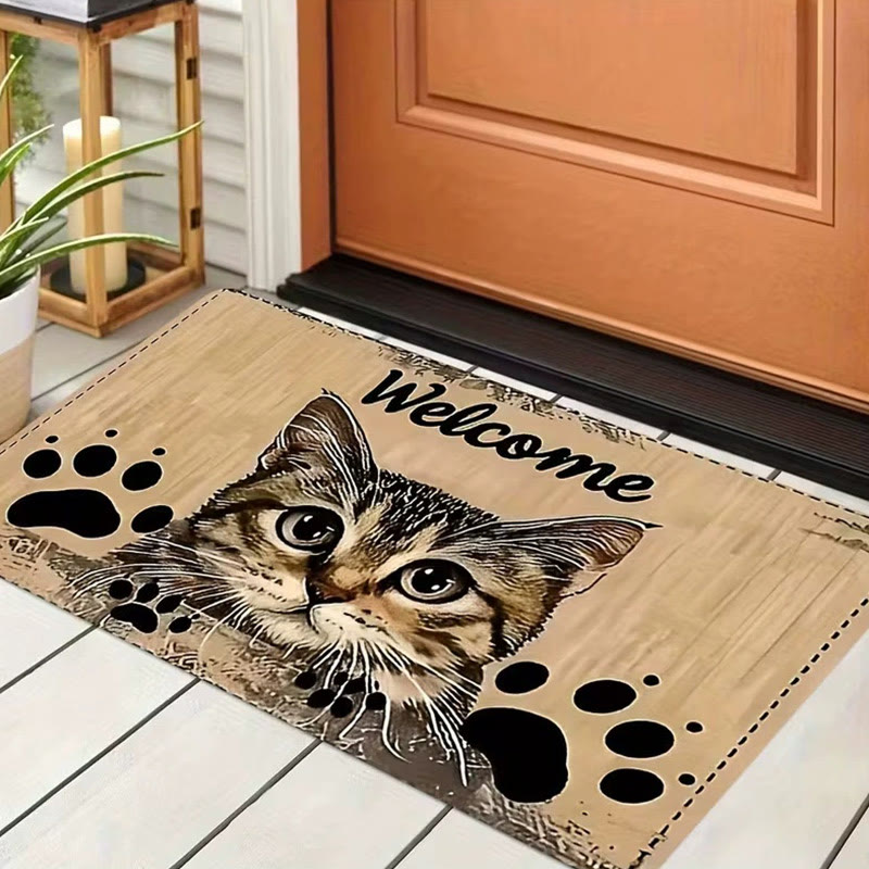 3D Visual American Cat Series Printed Easy-to-care Stain-resistant And Wear-resistant Door Mat - 4 - 60*90cm - image 4