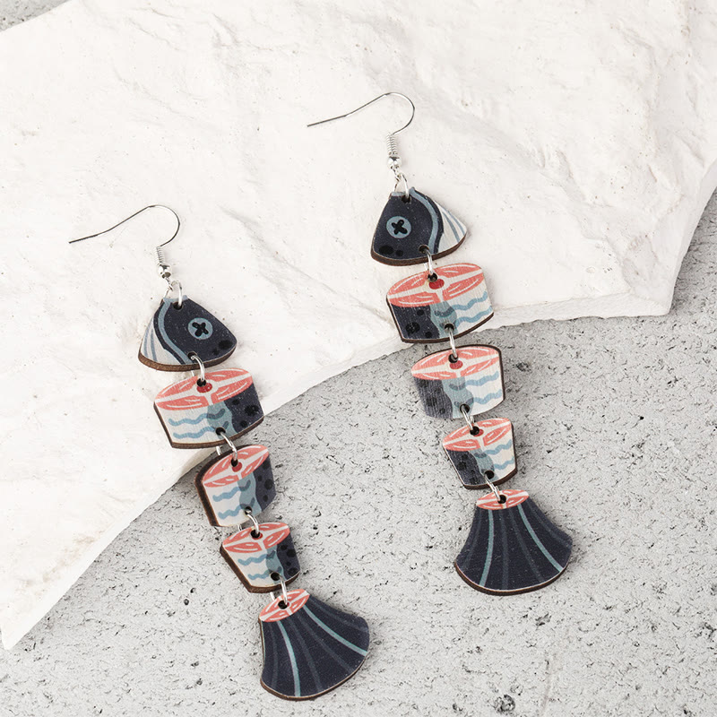 Funnycutting Fish Eco-friendly Acrylic And Wood Earring - image 15