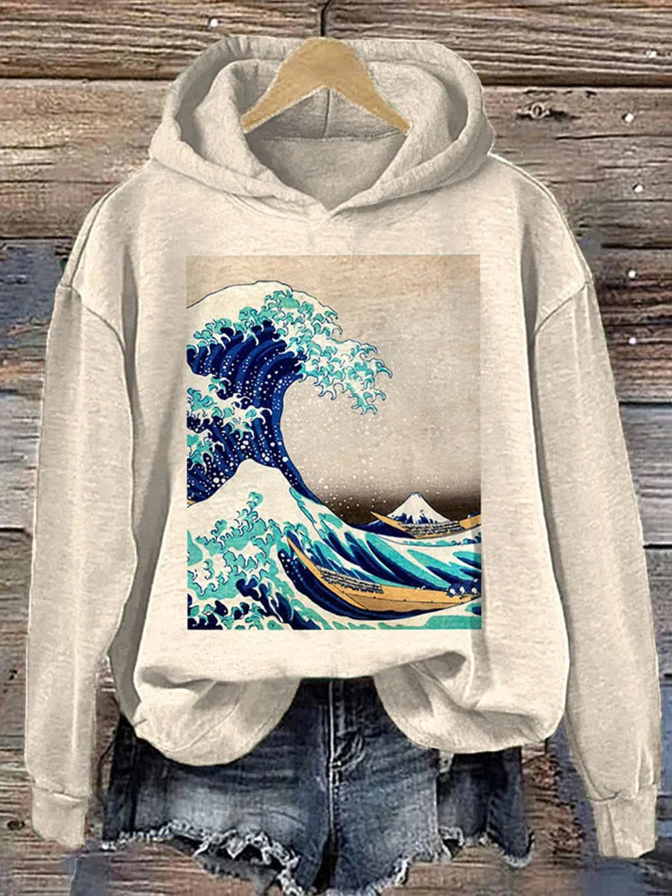 Waveprint hoodies cheap