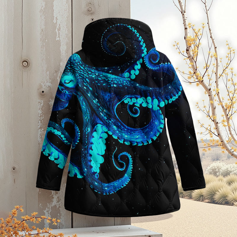 Three-dimensional Creative Octopus Art Print Zipper Jackets - image 2