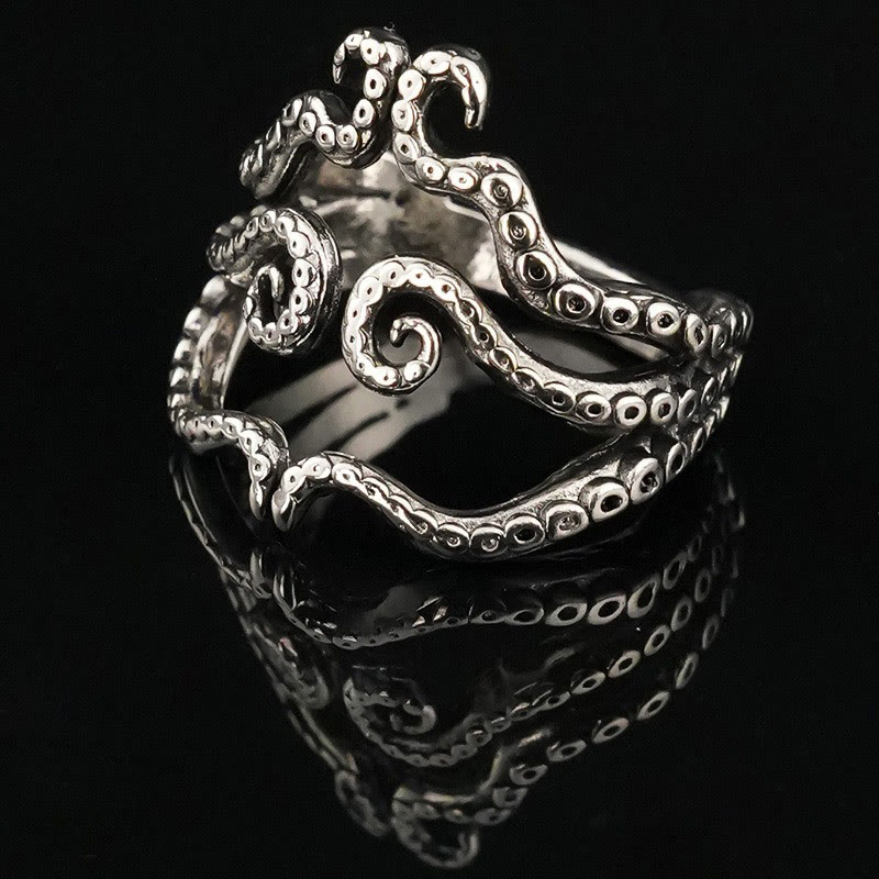 Dark Style Retro Exaggerated Personalized Octopus Ring - 2 - one size - image 3