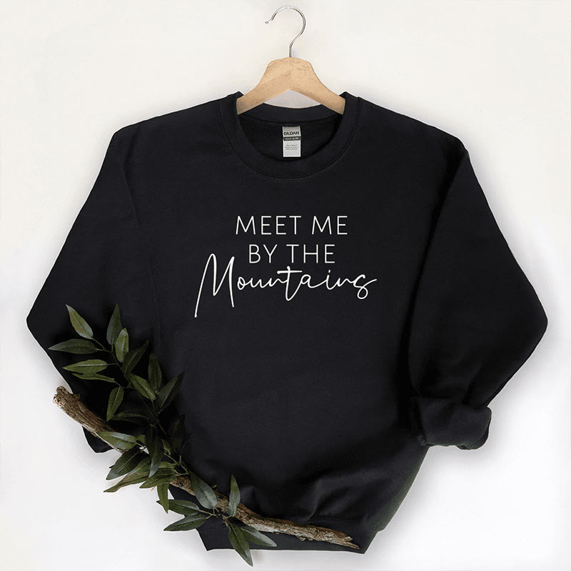 Mountain printed online sweatshirt