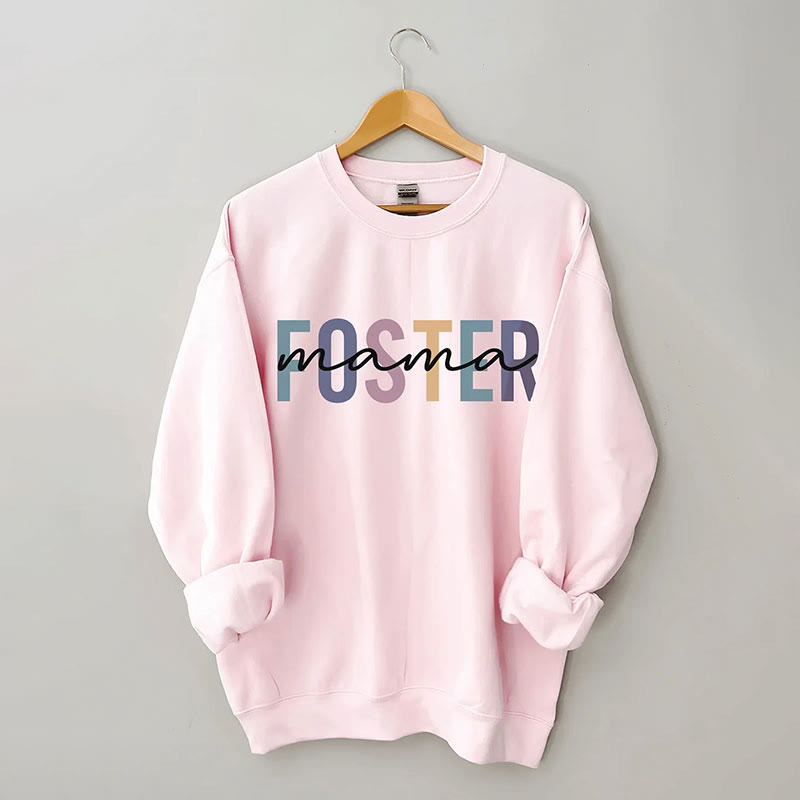 Dashingsoul Foster Mama Print Sweatshirt