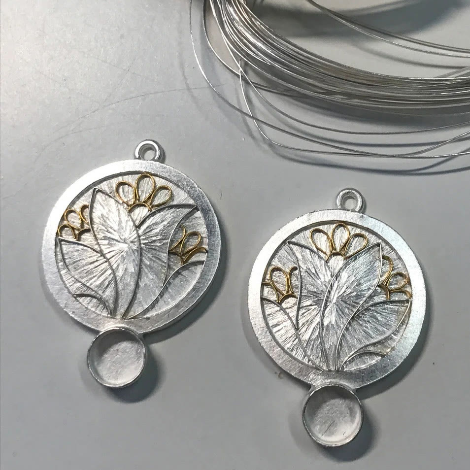 Colorful Floral Earrings - image 4