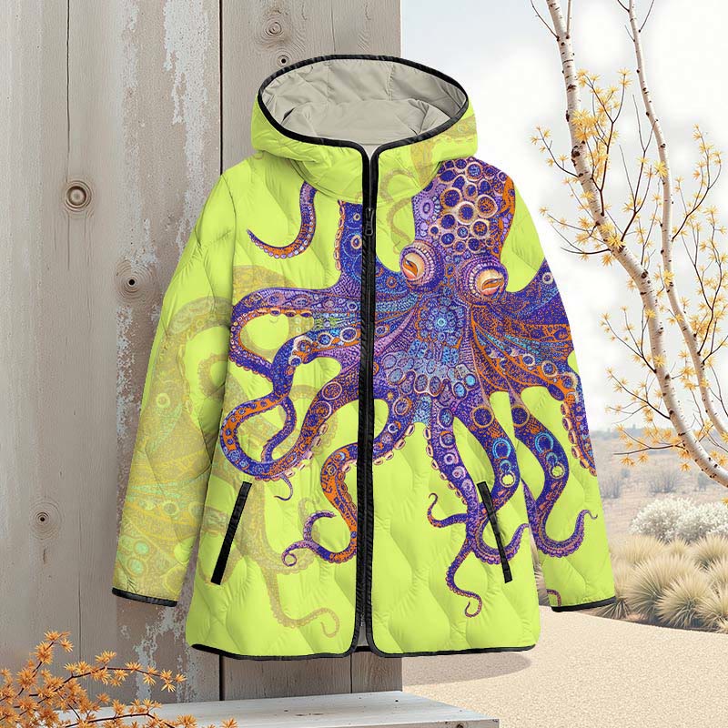 Unique Exquisite Octopus Pattern Art Print Zipper Jackets - image 10