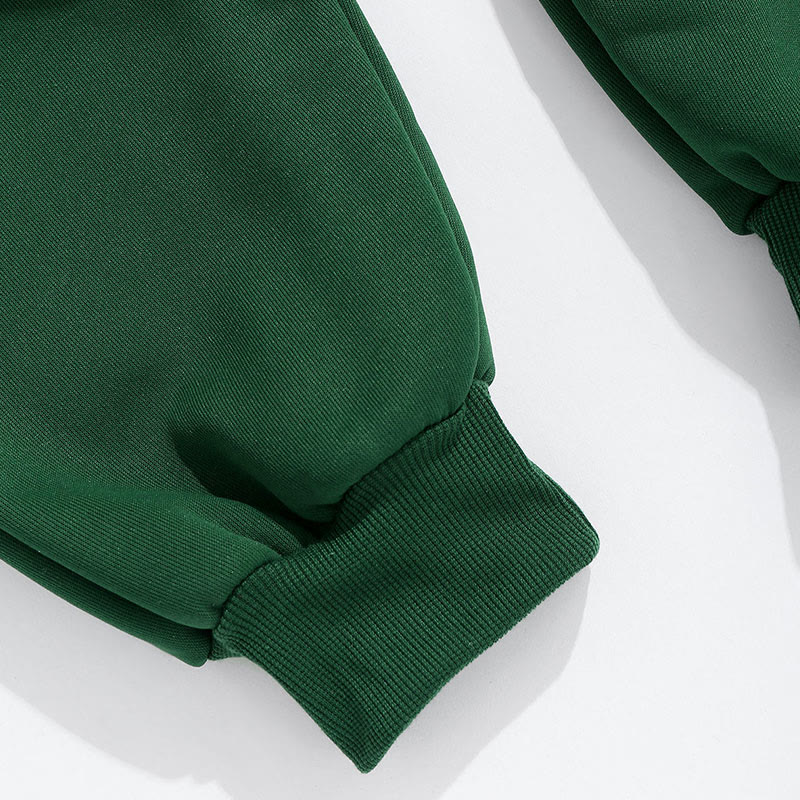 100% Cotton Solid Color Leggings Casual Fleece Sweatpants - image 6