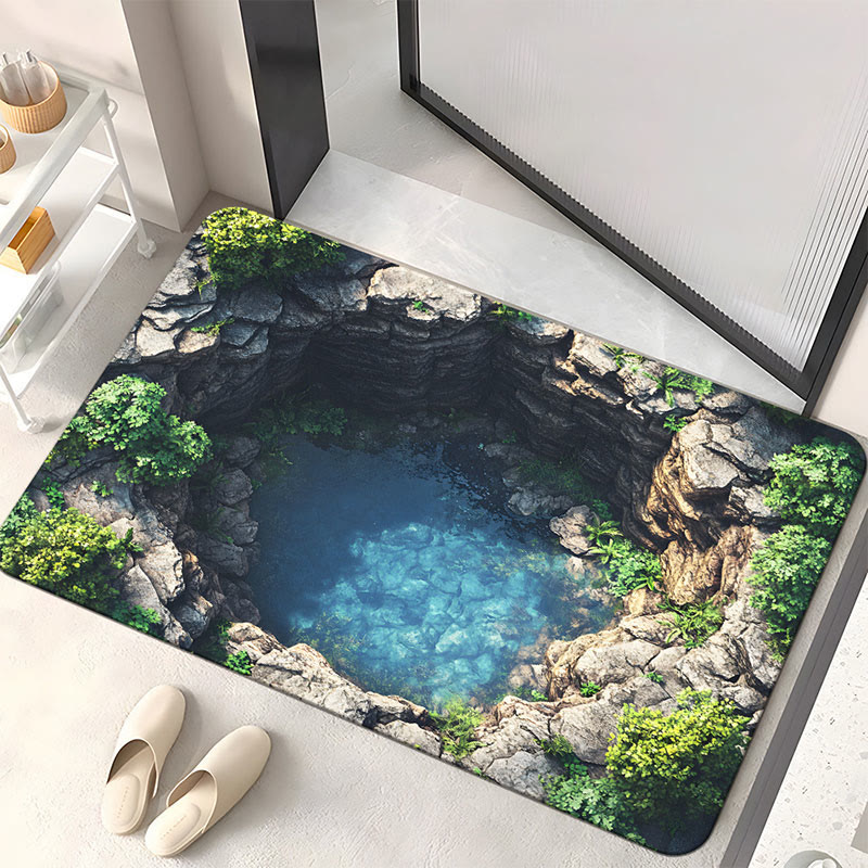 3D Visual Effect, Wear-resistant And Stain-resistant Bath Mat - 4 - 60*90cm - image 9