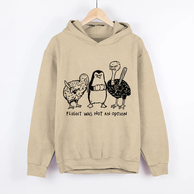 Unisex A Tough Decision Pattern Long Sleeved Hoodie - Apricot - US44-46(8XL) - image 3