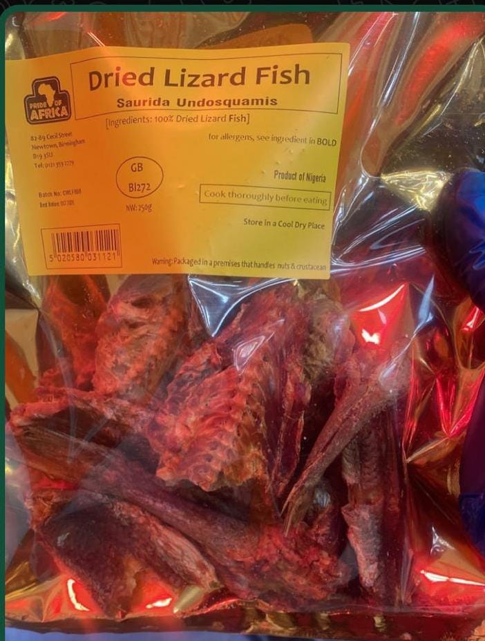 Lizard Fish 10kg box