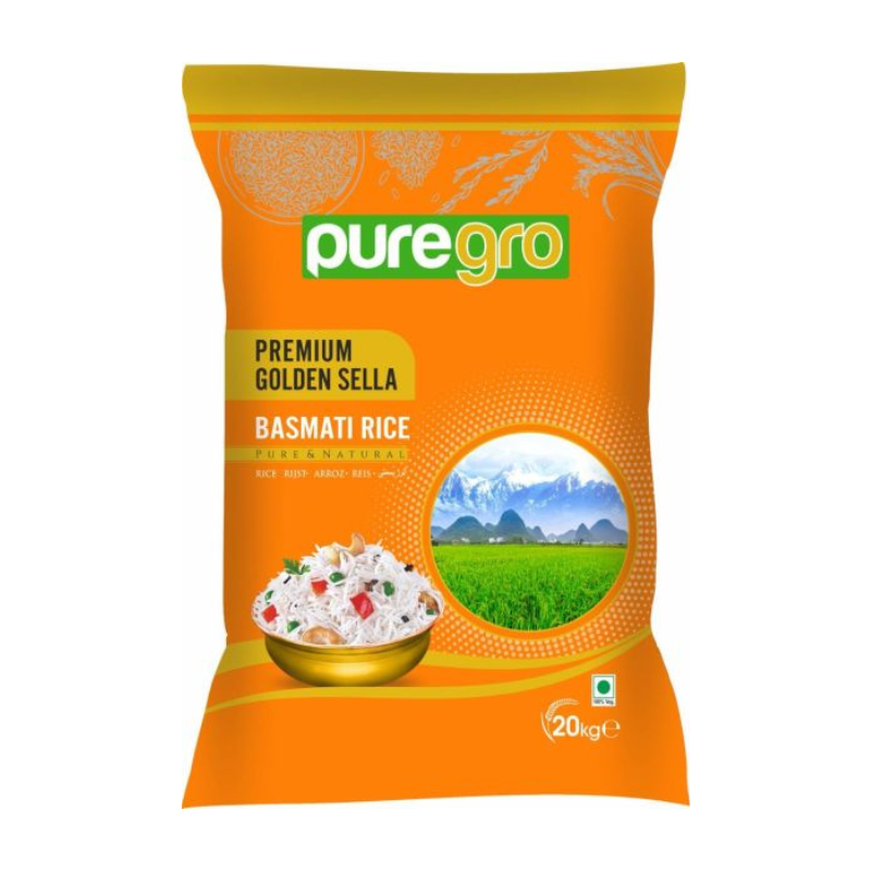 Pure Gro Golden Sella Basmati Rice 20kg Pride of Africa Foods