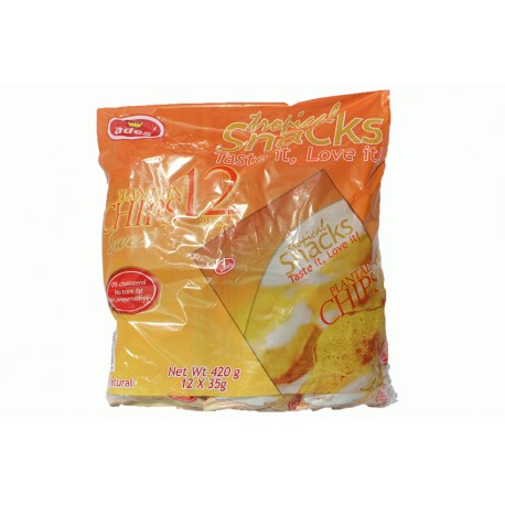 Ades Plantain Chips 35g x 120 Packs (Packs of 12 x 10)-Pride of Africa