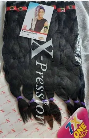 X-Pression 7-in-1 Pre-stretched Braiding Hair