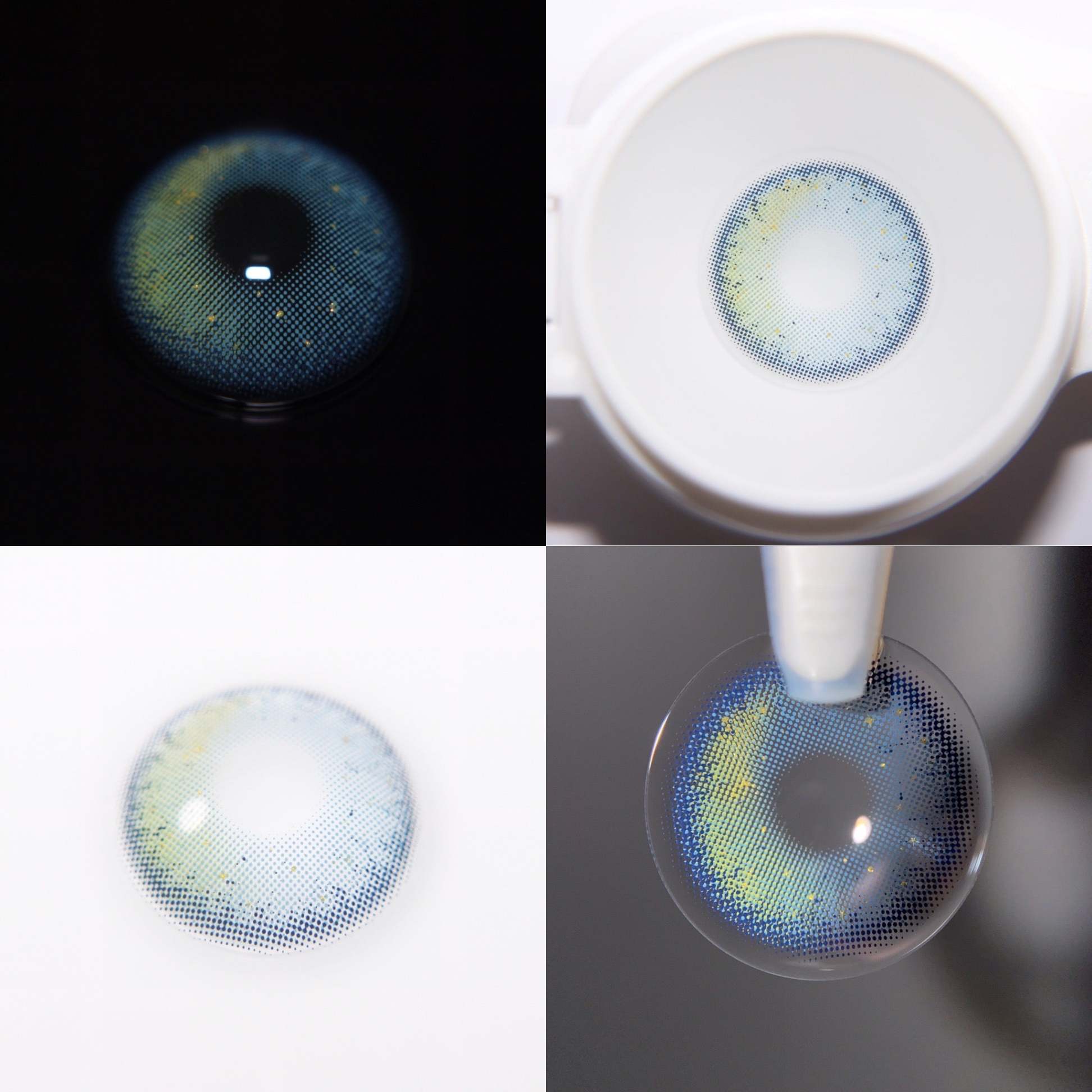 Glitter Blue Contact Lenses(12 months wear)