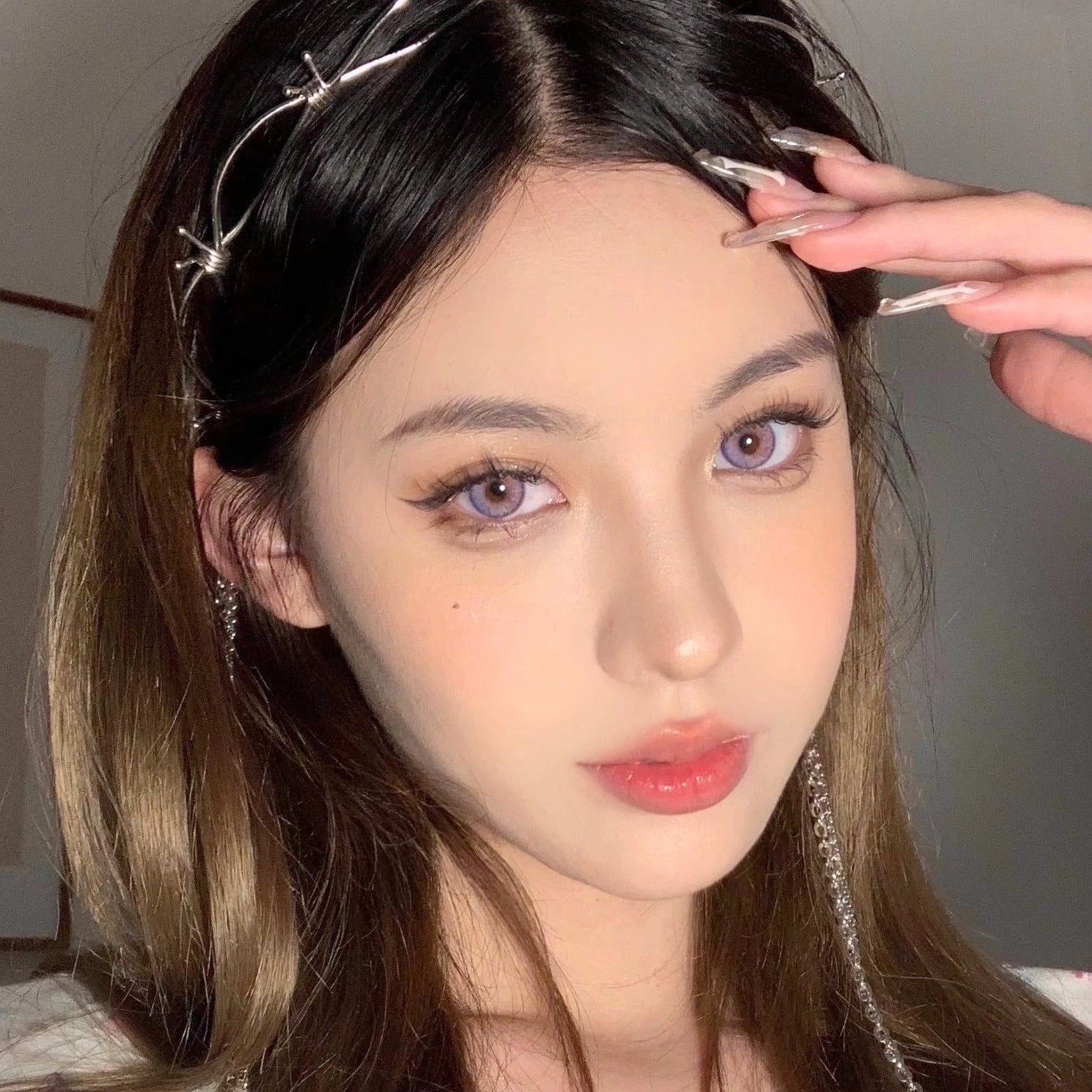 Glitter Violet Contact Lenses(12 months wear)