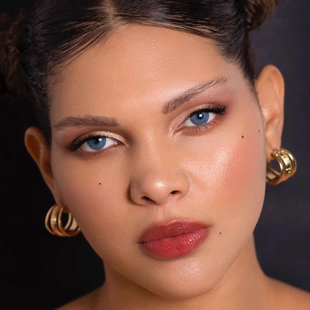 Aurora Blue Contact Lenses(12 months wear)