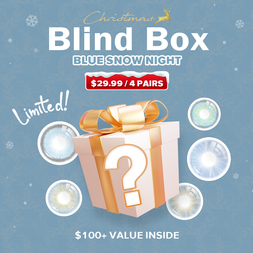 Just4kira Blue Snow Night Blind Box | 4 Pairs, 1 Year