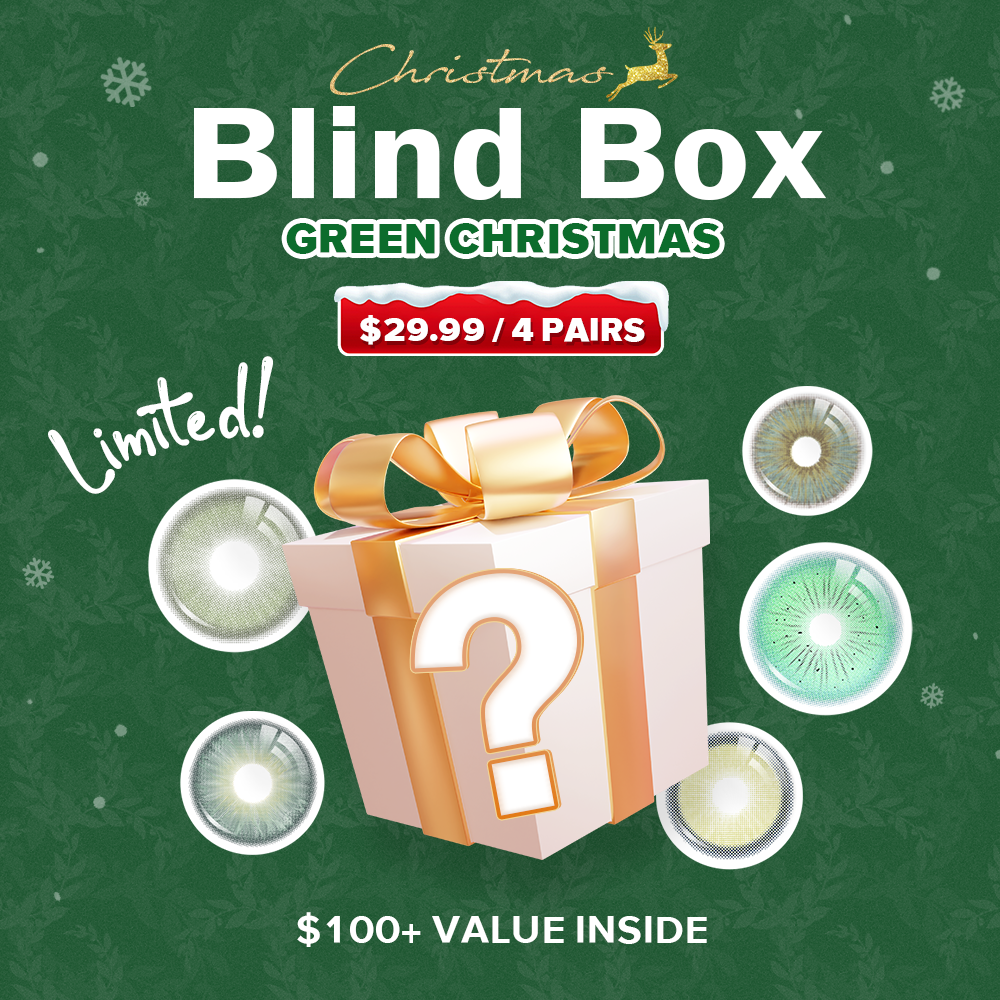 Just4kira Green Christmas Blind Box | 4 Pairs, 1 Year