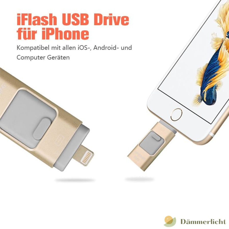 iFlash USB Drive für iPhone, iPad & AndroidUSBWOWWAHLDämmerlichtGold / 8G