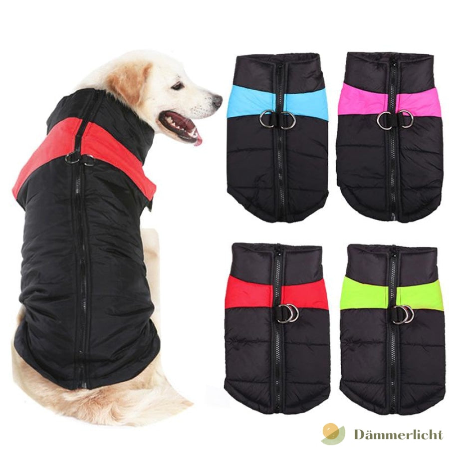 Hund Weste Jacke für kaltes Wetter mit Reißverschluss und LeinenringPet CarePRIMAWAHLDämmerlichtrot / S