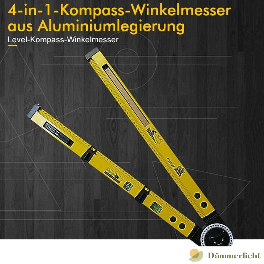 4-in-1-Kompass-Winkelmesser aus AluminiumlegierungHand ToolsWOWWAHLDämmerlichtDefault Title