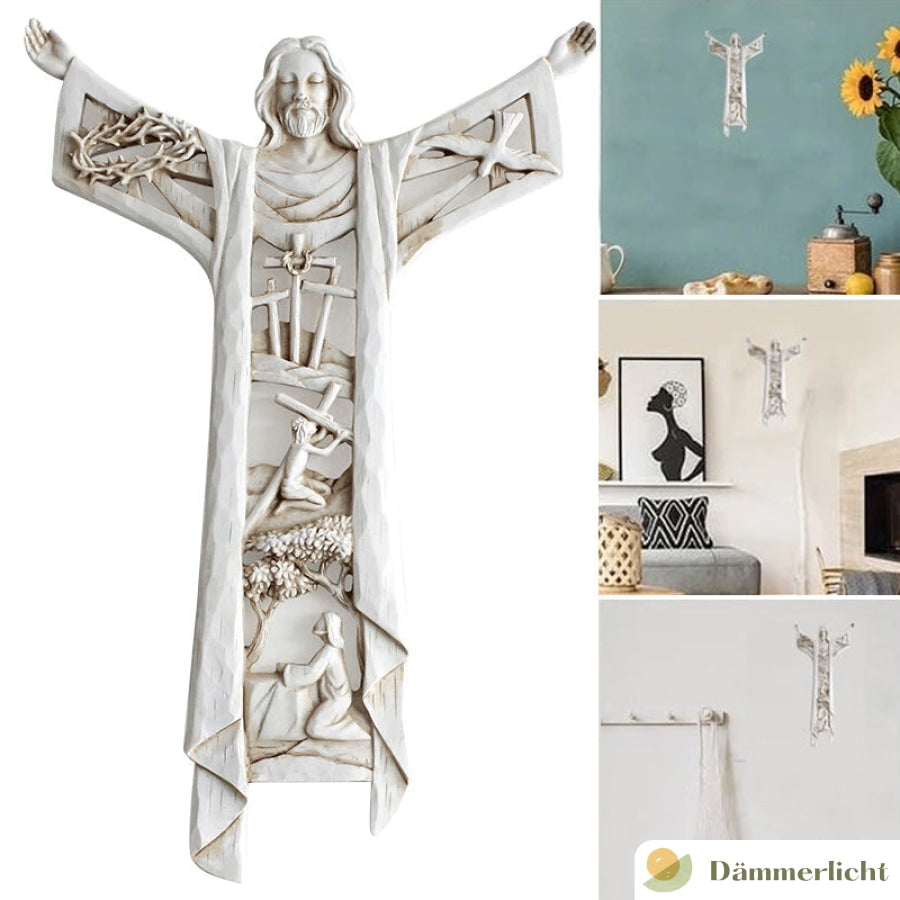 Auferstandener Christus Wandkreuz JesusfigurenrheineuleDämmerlichtDefault Title