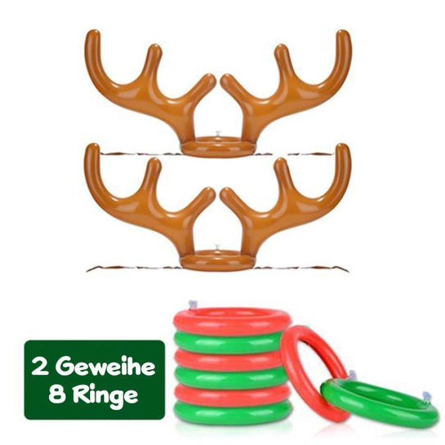 Weihnachtsren-Geweih Ringe-Werfen SpielzeugSpielzeugWunderwahlDämmerlichtStandard-Set: 2 * Geweihe + 8 * Ringe