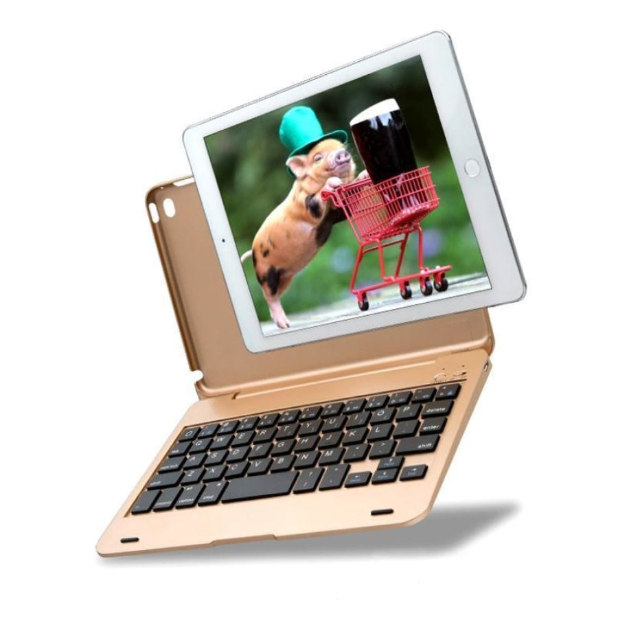 Bluetooth Tastatur mit Abdeckung für iPadmini4Computer AccessoriesWOWWAHLDämmerlichtGold