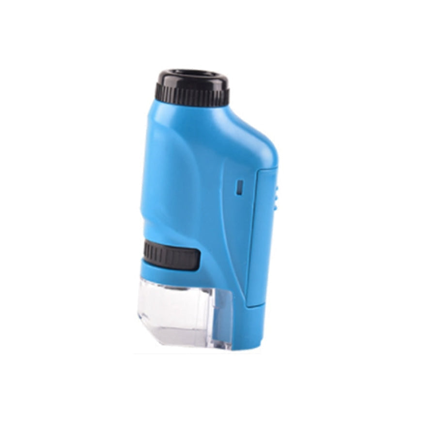 Tragbares Taschenmikroskop für Kinder mit einstellbarem Zoom 60-120xstehaufeDämmerlichtBLAU