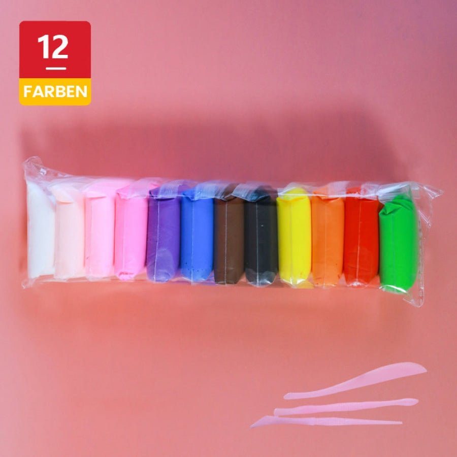 DIY Kinder Plastilin Ton KitstehaufeDämmerlicht12 Farben