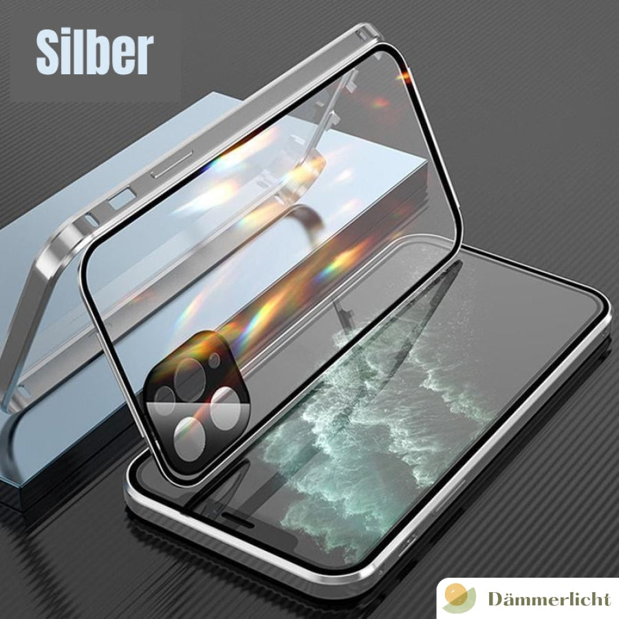 IPhone-Anti-Snooping-Handyhülle aus gehärtetem GlasgluckaroDämmerlichtGrün / iPhone 13 mini