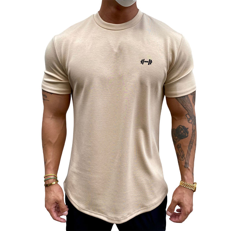 Elastisches Sport-T-Shirt aus reiner Baumwolle-Dämmerlicht