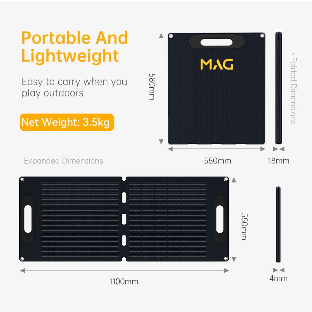 MAG Solar 100W Portable Solar Panel