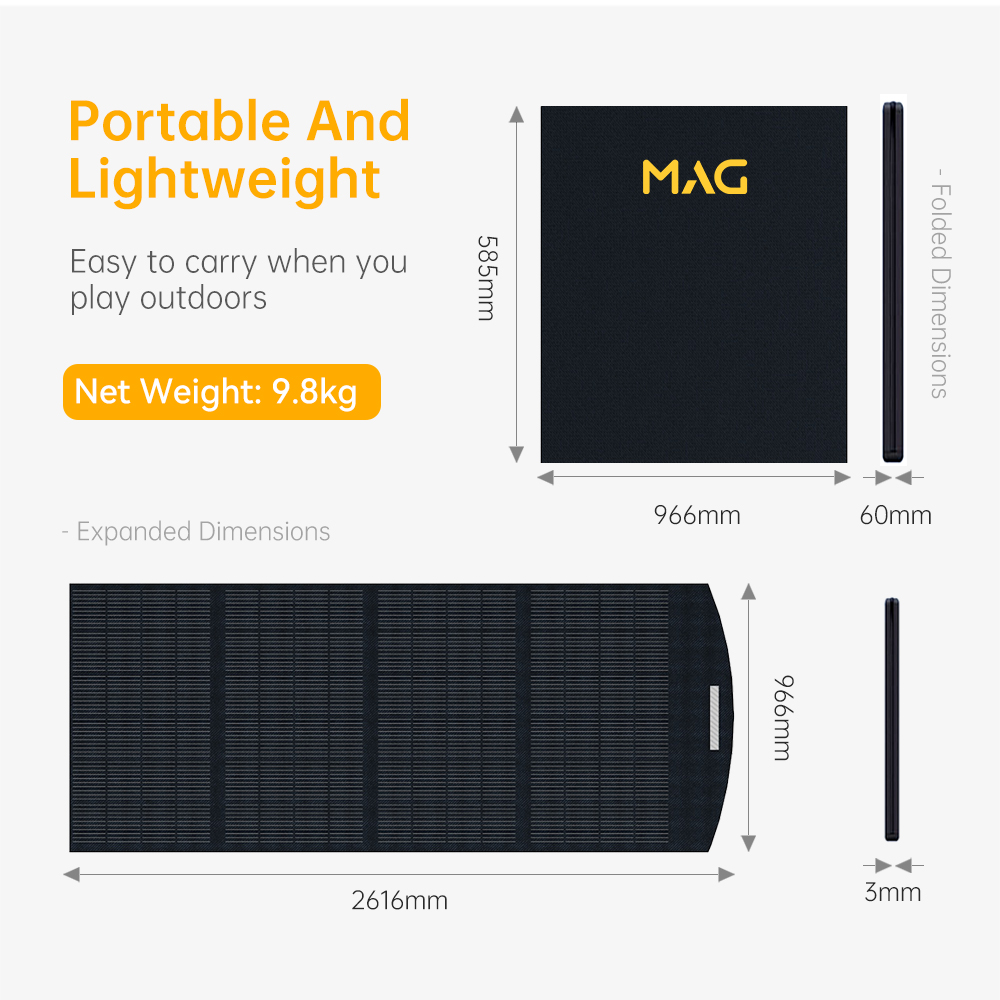 MAG Solar 400W Portable Solar Panel ( Stitched Version )