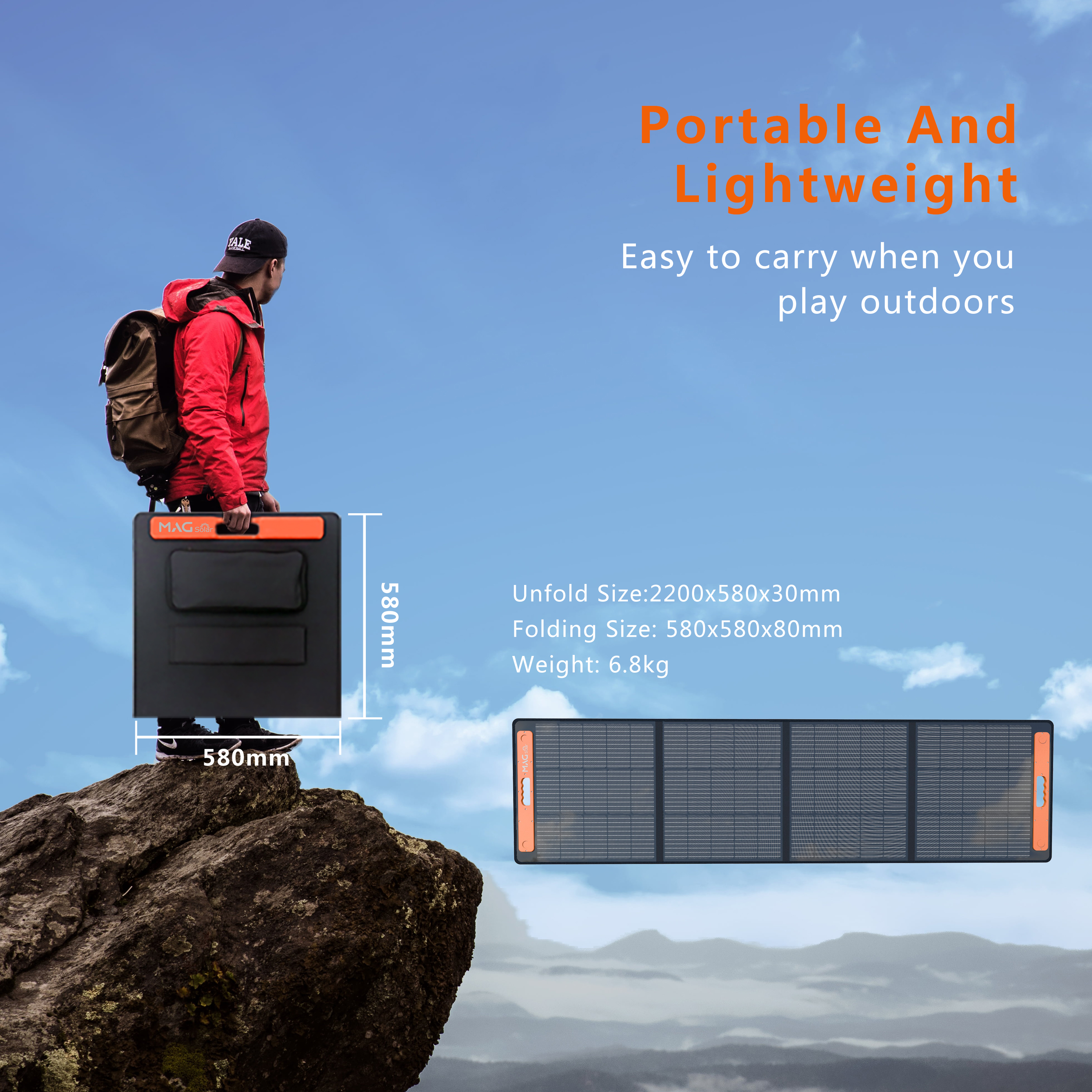 MAG Solar 200W Portable Solar Panel