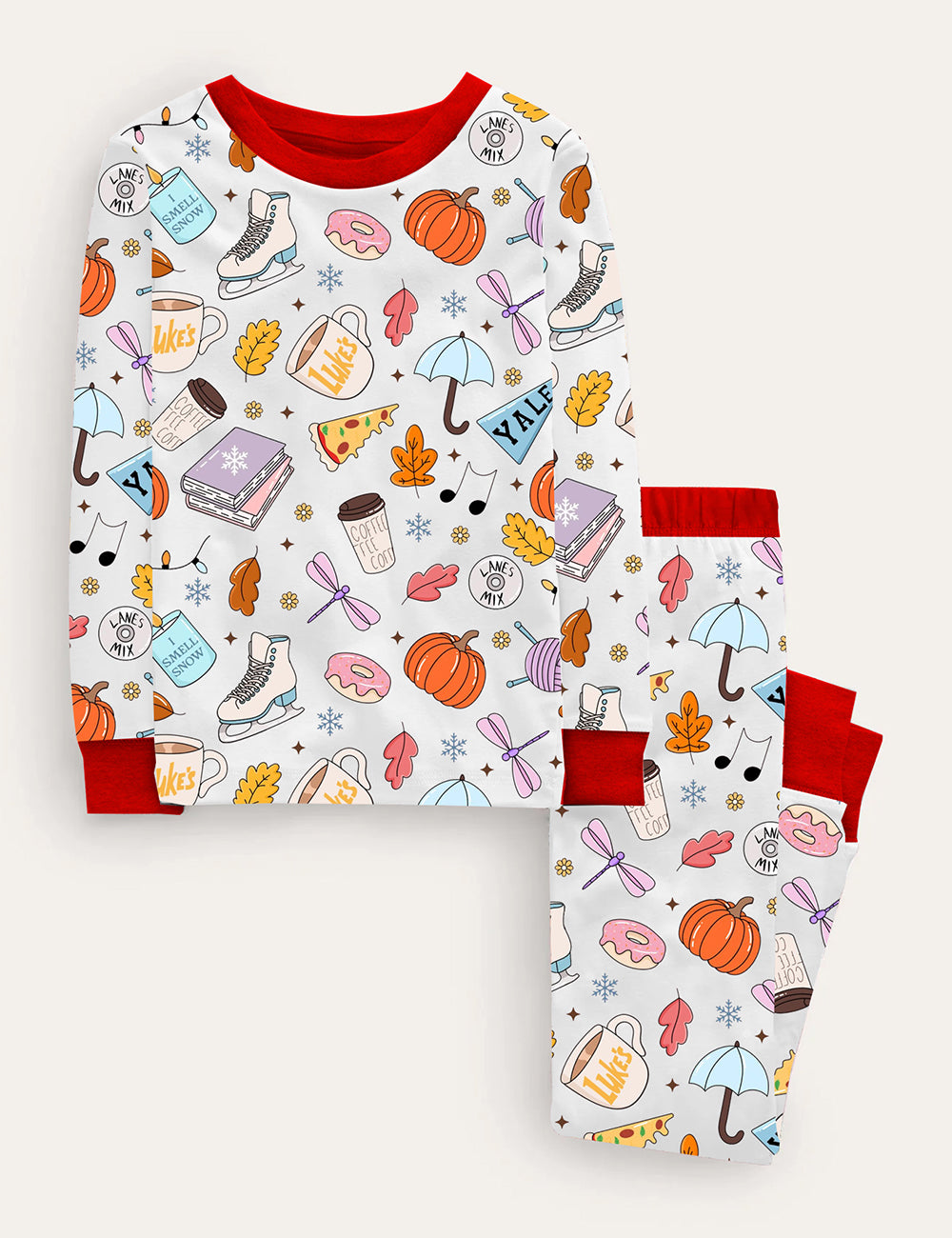 Kid's Gilmore Girls Fall Season Pajama Set