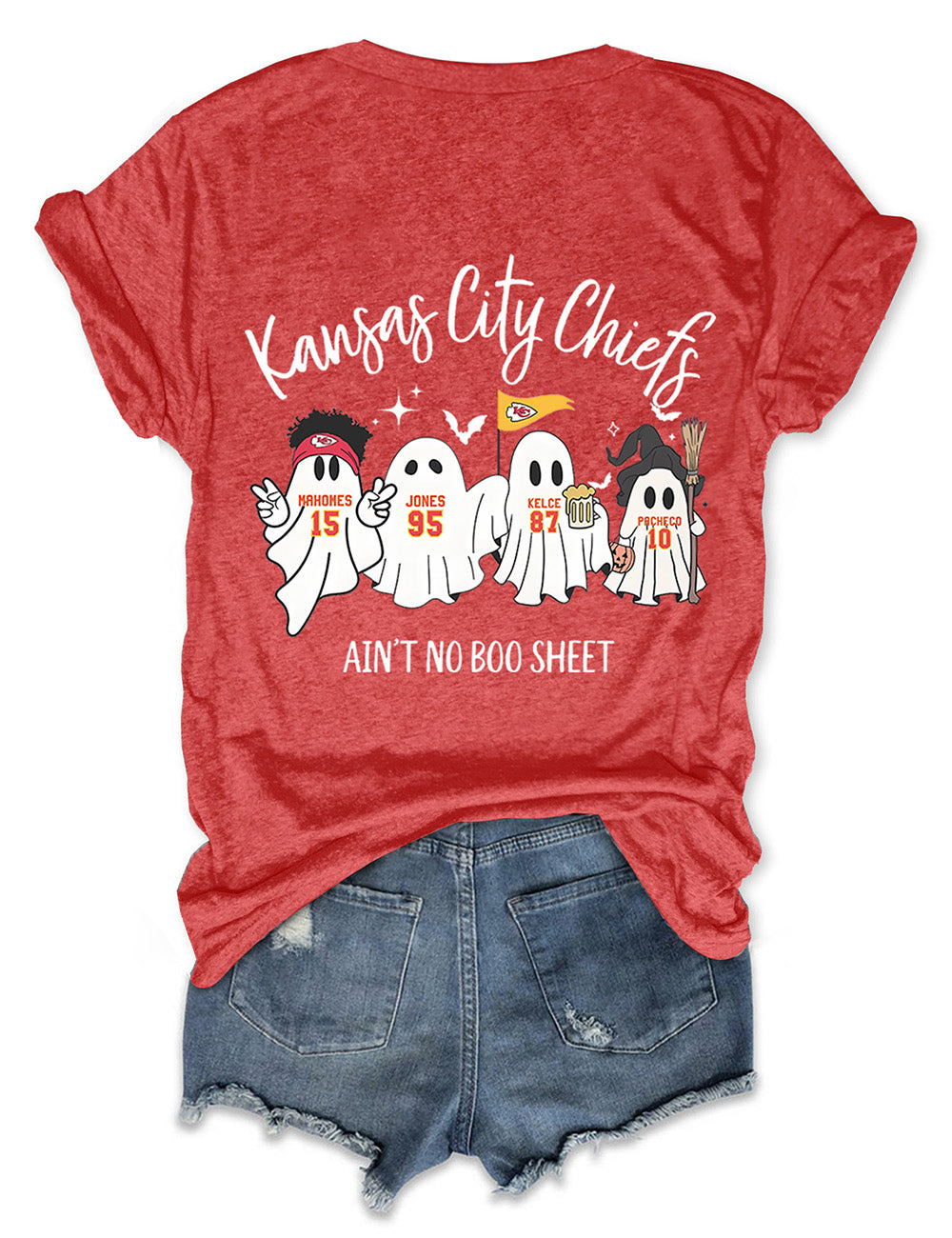 Women's Kansas City Chiefs Ain't No Boo Sheet T-Shirt