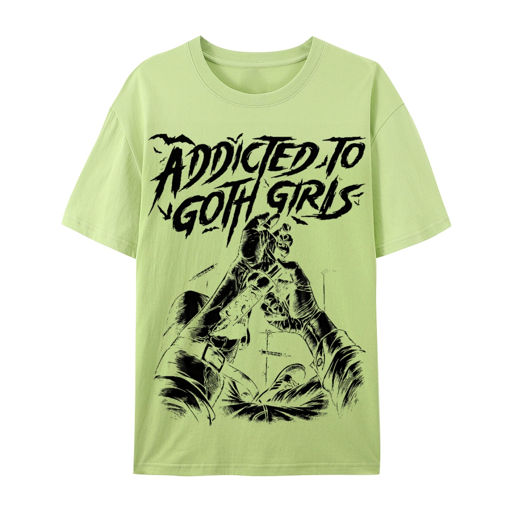 Addicted To Goth Girls Cotton T-Shirt