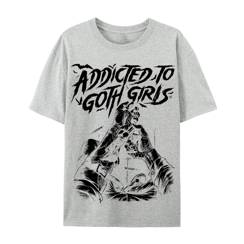 Addicted To Goth Girls Cotton T-Shirt