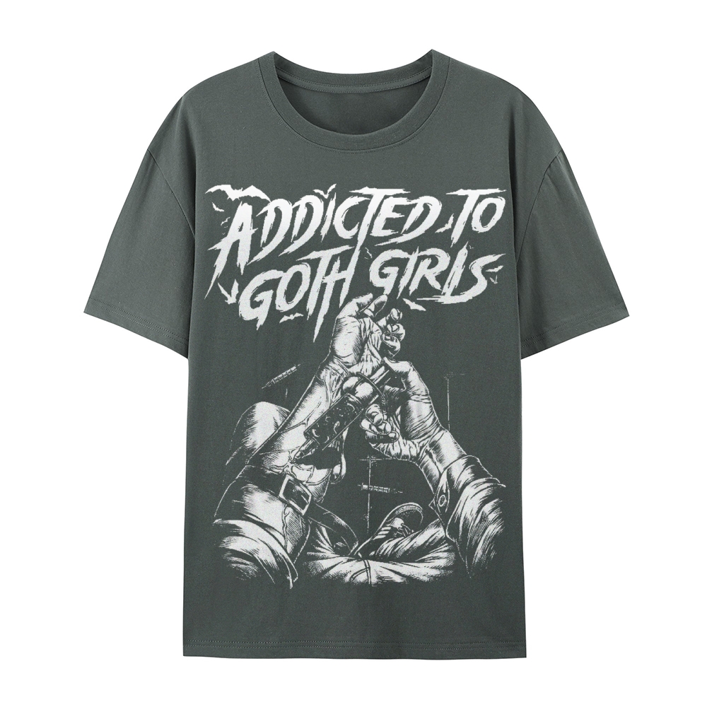 Addicted To Goth Girls Cotton T-Shirt